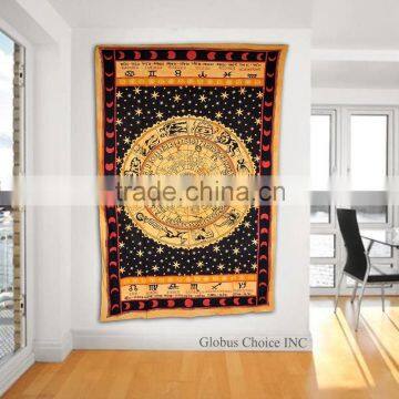 Horoscope Tapestry Indian Zodiac Wall Hanging Tapestry