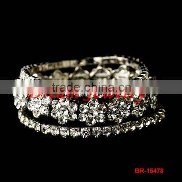 amazing flower bangle crystal flowers bangls shinning beautiful bride jewelry