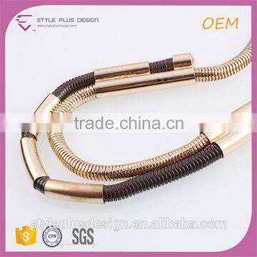 N72205Q01 Gold Plated Kids Link Chain Necklace Designs Girls Stanless Steel Jewelry Suppliers photo-2