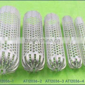 Aluminum tube for hair brush