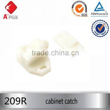 209R white ABS cabinet plastic door snap latch