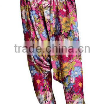 100% silk sari harem pants trousers