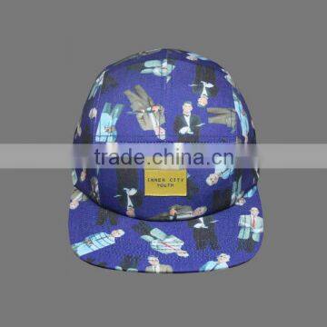 CUSTOM WHOLESALE 5 PANEL CAP WITH SUBLIMATION PRINTING