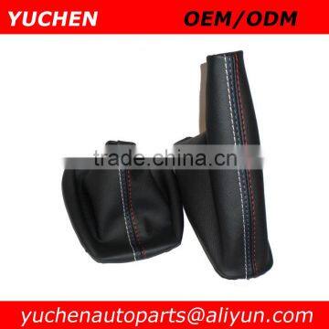 Car Shift Boot Black Leather Boot Shift Gear Stick Manual Handbrake Gaiter For BMW 3 Series E36 E46 M3 Car Styling