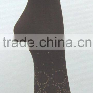 Color pigment printed women knee high socks