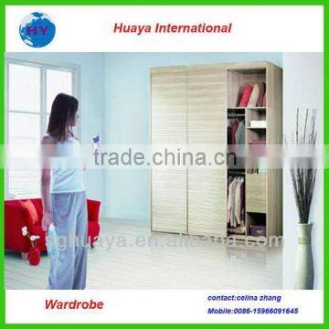 MDF melamine carcass glossy UV door wardrobe