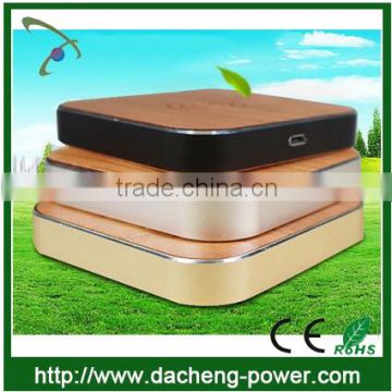 Best selling wood alloy frame design wireless charger for mobile phone