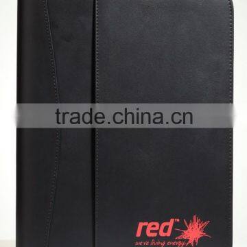 direct factory sale men's leather portfolio folder A4 portfolio folder A4 leather portfolio folder with zipper