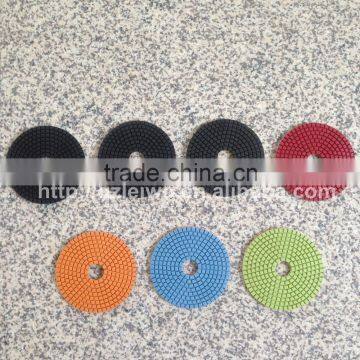 Diamond Polishing Pads 5 inch (125 mm) Abrasive Pad Disc Sander Circle Polishing Wheel for Granite Marble Wet Polishing