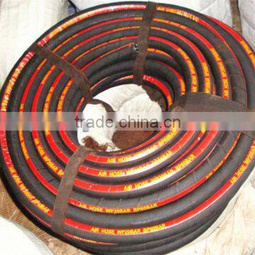 Flexible rubber steam hose