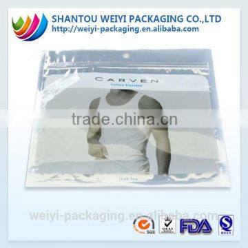 Transparent plastic poly bags for clothes