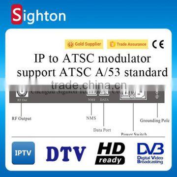 2 channel ip to atsc digital rf modulator fully complying with ATSC A/53 standard