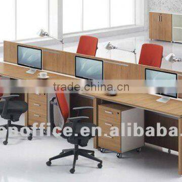 Single Side MFC modular office Workstation for 6 person