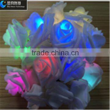 Hot Selling White Color Led Rose Flower String Light