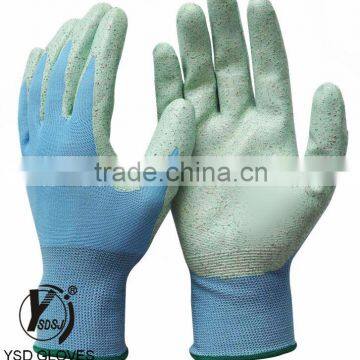 Colored Nitrile Coated Safety Garden Working Gloves