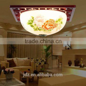 Modern Vintage Porcelain Chandelier Ceramic Wood Celling Light photo-2