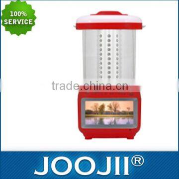 2016 fancy-design solar lantern FM radio with 4.3colorful TFT LCD