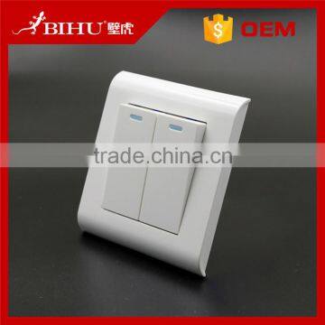 High Temperature Resistance Fireproof PC Material 1 Gang 2way Power Push Button Switch