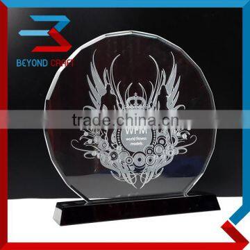 Customized Logo Engraving Crystal Bodybuilding Trophy                        
                                                Quality Choice