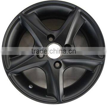 14x6 4holes car wheel rim silver wheel black wheel