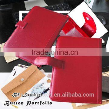 multipurpose Leather Folder / Genuine Leather File Folder For Office Stationary / Business Leather Meeting Folder