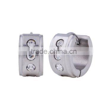 Fashion Crystal Huggie Hoop Stud Earring Diamond Gold Earring photo-2