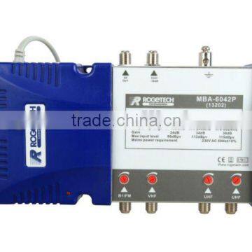 Built-into power supply satellite multiband amplifier (MBA-6042P)
