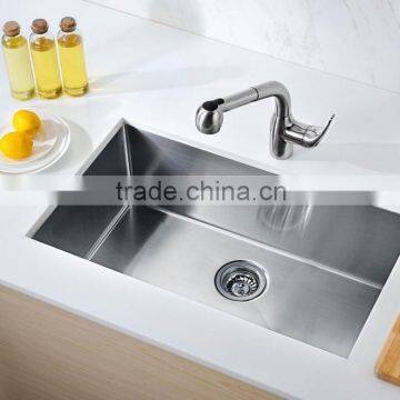 cUPC Handmade Undermount Single Stainless Steel Kitchen Sink Made in China