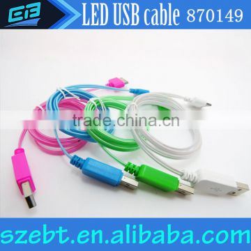 China wholesale new smart LED usb cable for iPhone usb cable