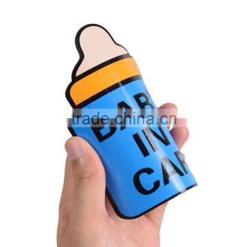 Baby in car warning sign magnet car door sticker