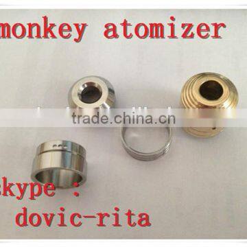 High quality tobecao brand brass monkey atomizer with 2 caps