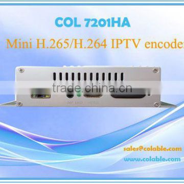 COL7201HA 1 channel HD MI+AV H.264 / H.265 iptv encoder