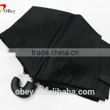 Black foldable umbrellas for women