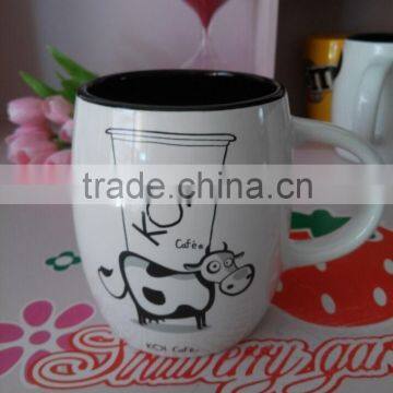 New Creative Promotional 400 ml Glazed Barrel Ceramic Coffee Mug With Different Logo photo-6