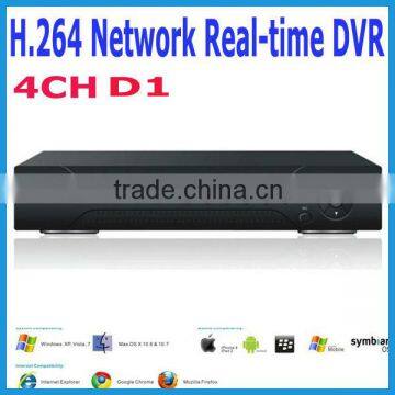 HOT SALE H.264 Network D1 real time 4CH CCTV security surveillance DVR digital video recorder