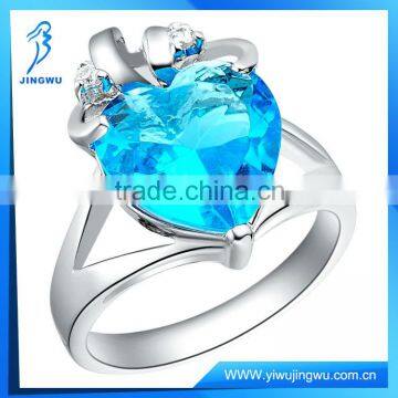 hot selling rhinestone ring with rhodium plating