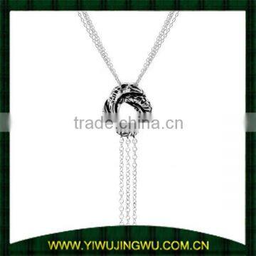 925 sterling silver knot love necklace