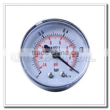 High Quality Black Steel Brass Internal Vacuum Gague photo-2