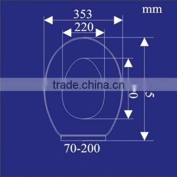 CL-131 Toilet Seats; Thermoset White Sanitary Toilet Seat With Soft Close Hinge photo-2