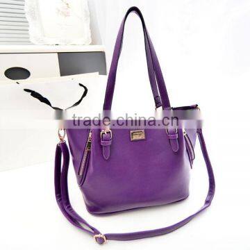 Side Zipper Ladies Shoulder Bag with Cross-body Women Handbag