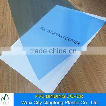 0.1-0.6mm A4 A3 Green Yellow Red Transparent PVC Binding Covers Plastic Binding Sheets For Book