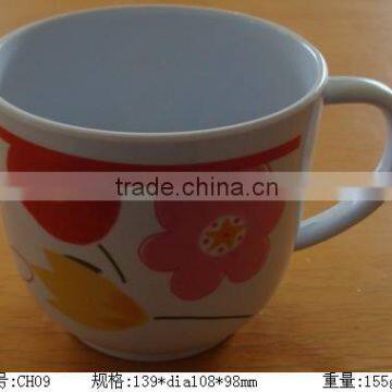 Melamine nice design plastic hot drink cups