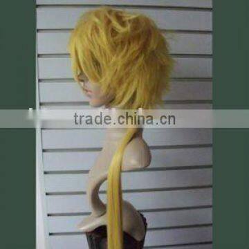 long yellow braid cosplay wigs