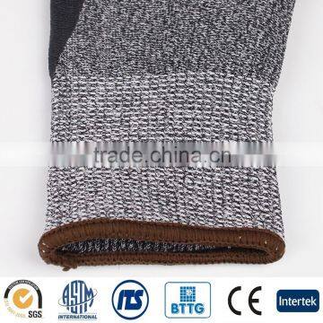 HPPE Fiberglass Nylon PU Coating ANSI 3 Cut Resistant Gloves photo-5