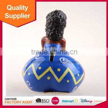 Wholesale Delicate Fancy Piggy Bank 3D Hand Painted Ceramic Coin Box photo-6