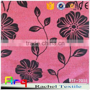 280gsm Polyester Cotton Fabric Leave Pattern Linen Cotton Fabric Various Color photo-4