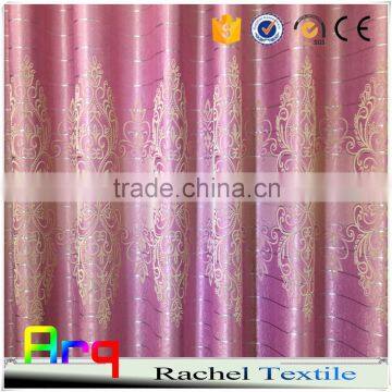 Silk like polyester African light weight 100% polyester blackout flocked fabrics for curtain