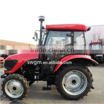 Hot selling DQ654 65HP 4WD wheel type Agricultural tractor with Air-conditioned cabin