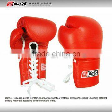 lace-up professional boxing gloves