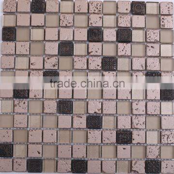 glass mosaic tile, travertine mosaic tile, aluminum alloy mosaic tile